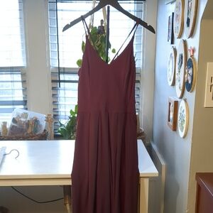 HALARA Backless Dress in Deep Purple